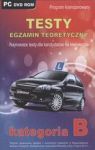 DVD TESTY EGZAMIN TEORETYCZNY KATEGORIA B 2013 TW